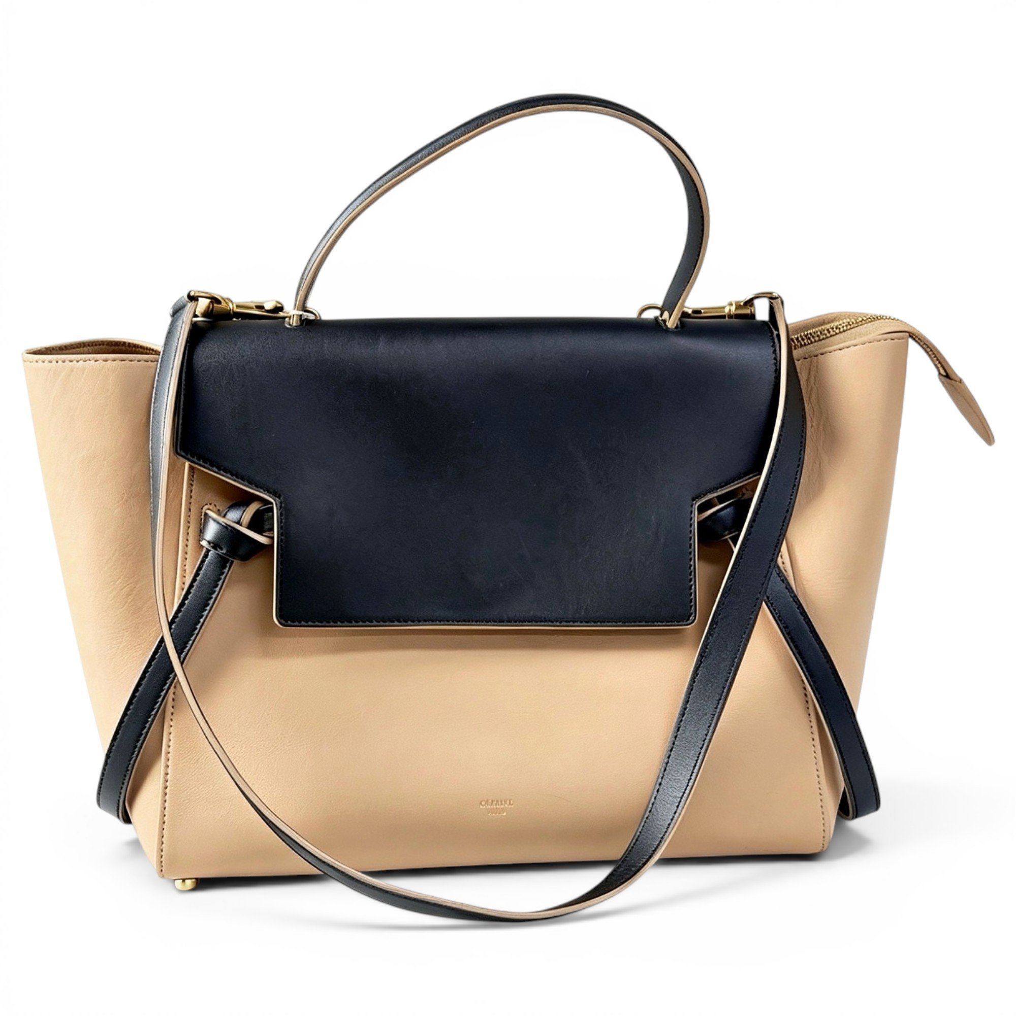 Belt leather handbag