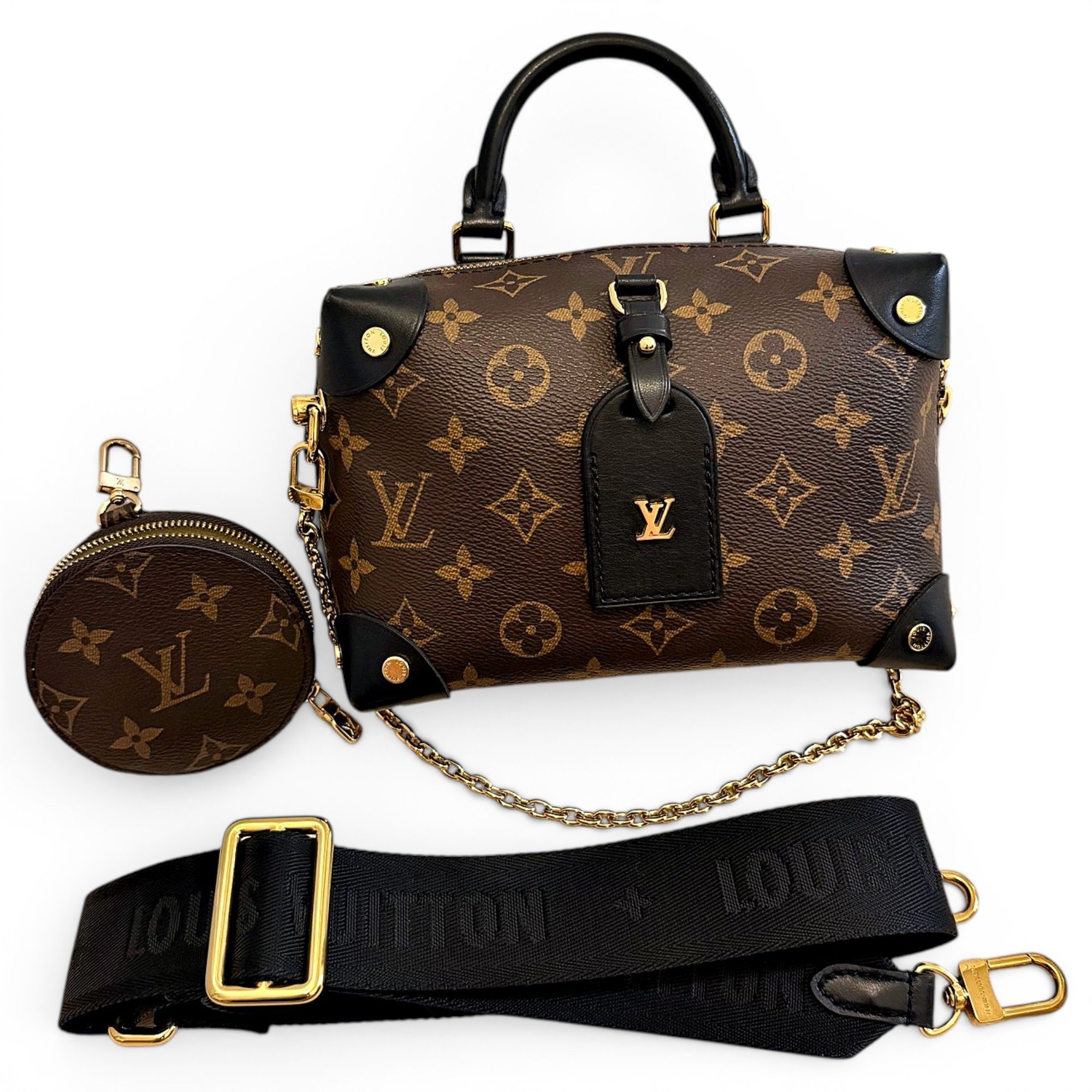 Louis Vuitton Petite Malle Souple cloth handbag