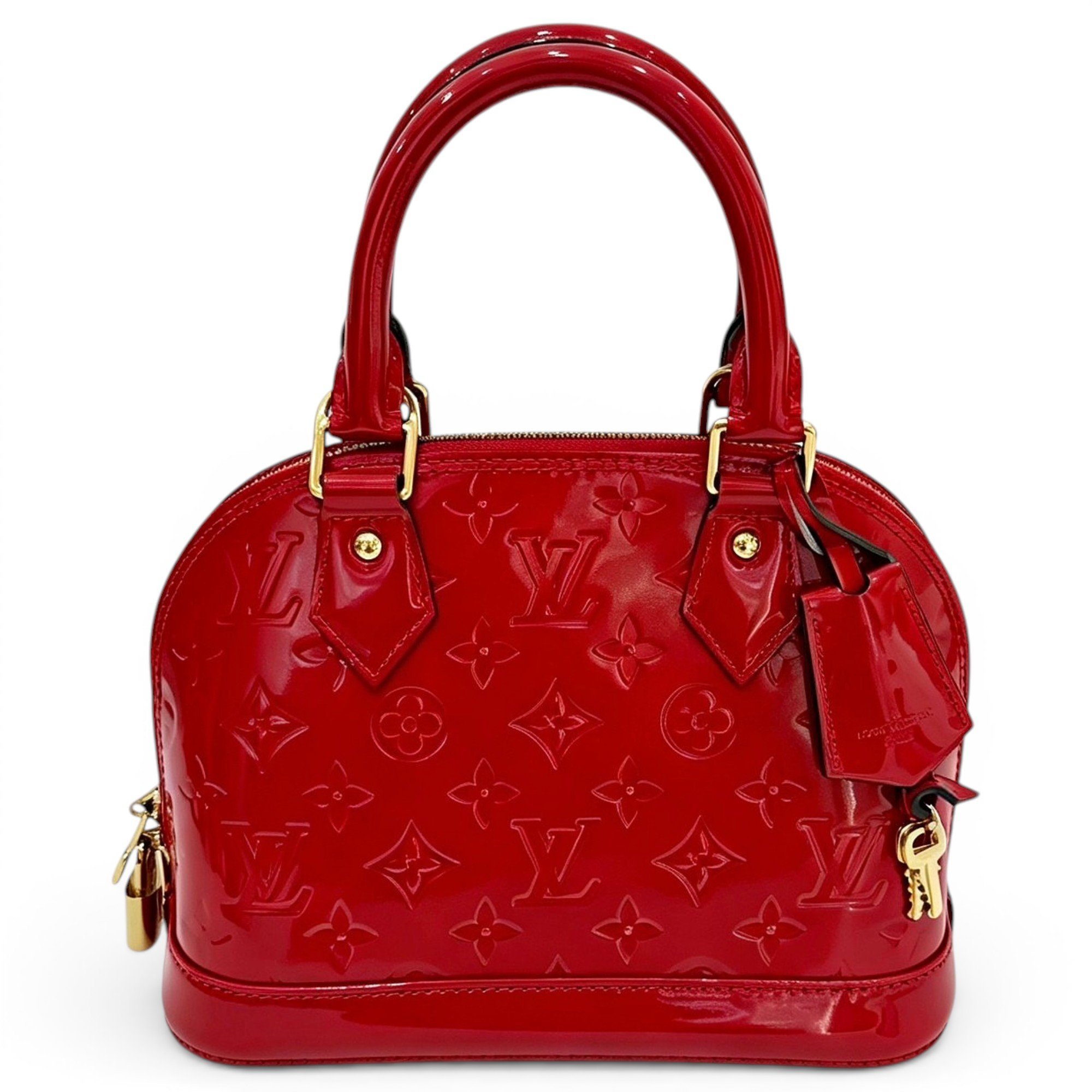 Alma BB patent leather handbag