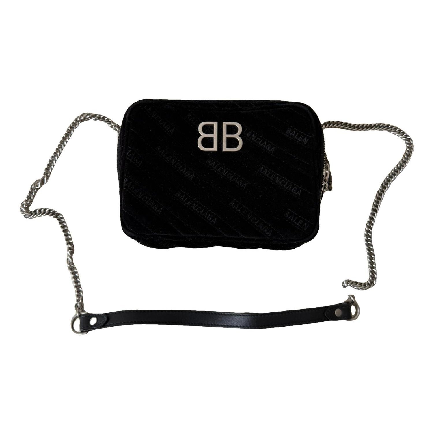 BB Reporter velvet crossbody bag