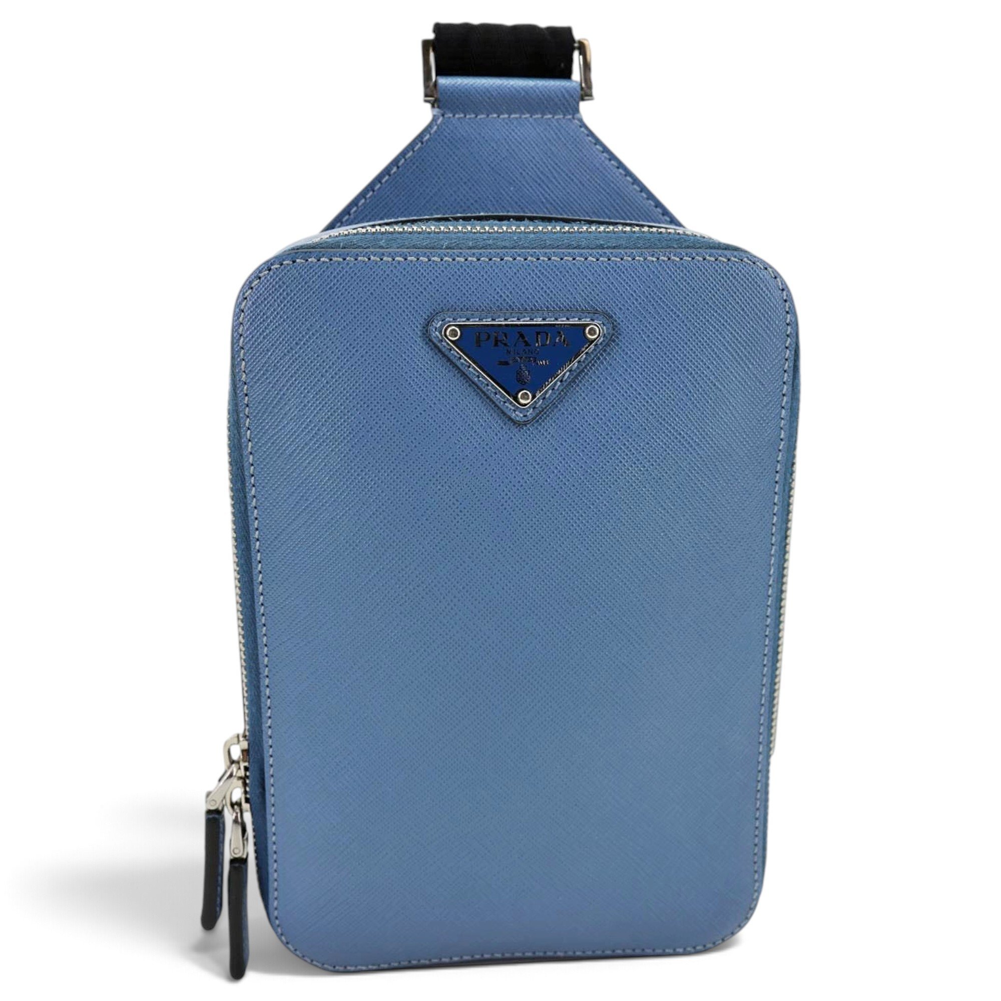 Leather clutch bag