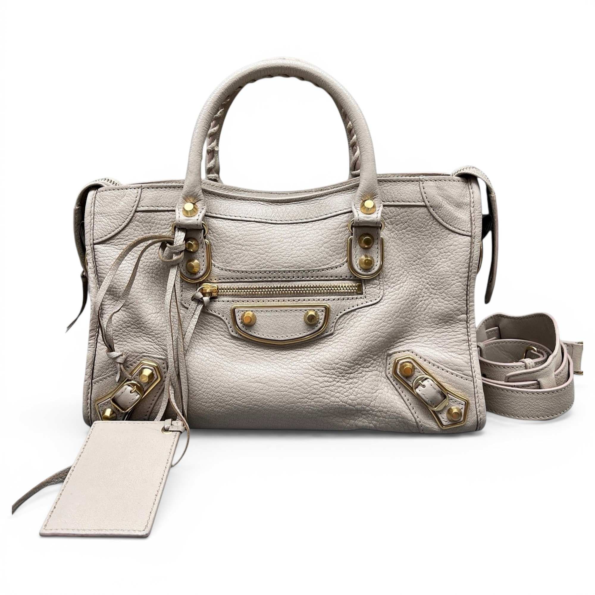 Classic Metalic leather crossbody bag