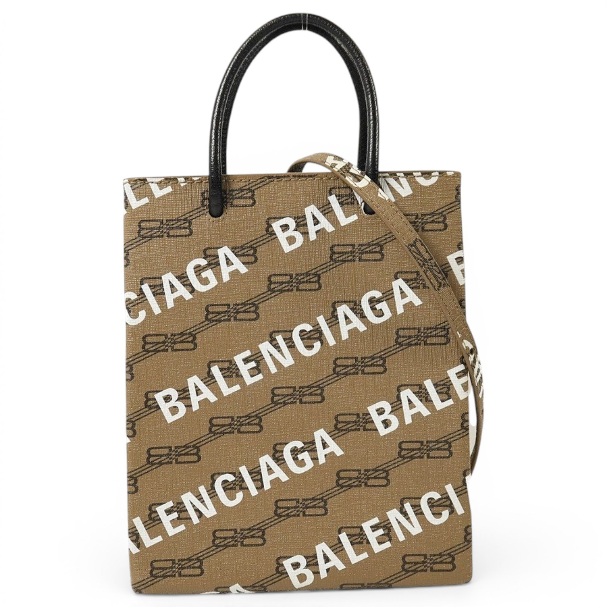 Shopping Phone Holder leather tote