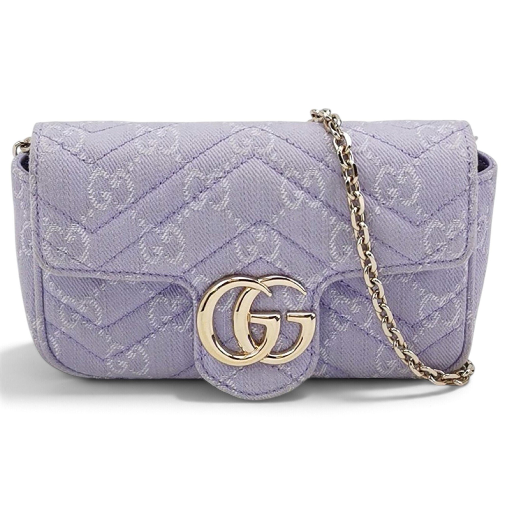GG Marmont Flap cloth mini bag