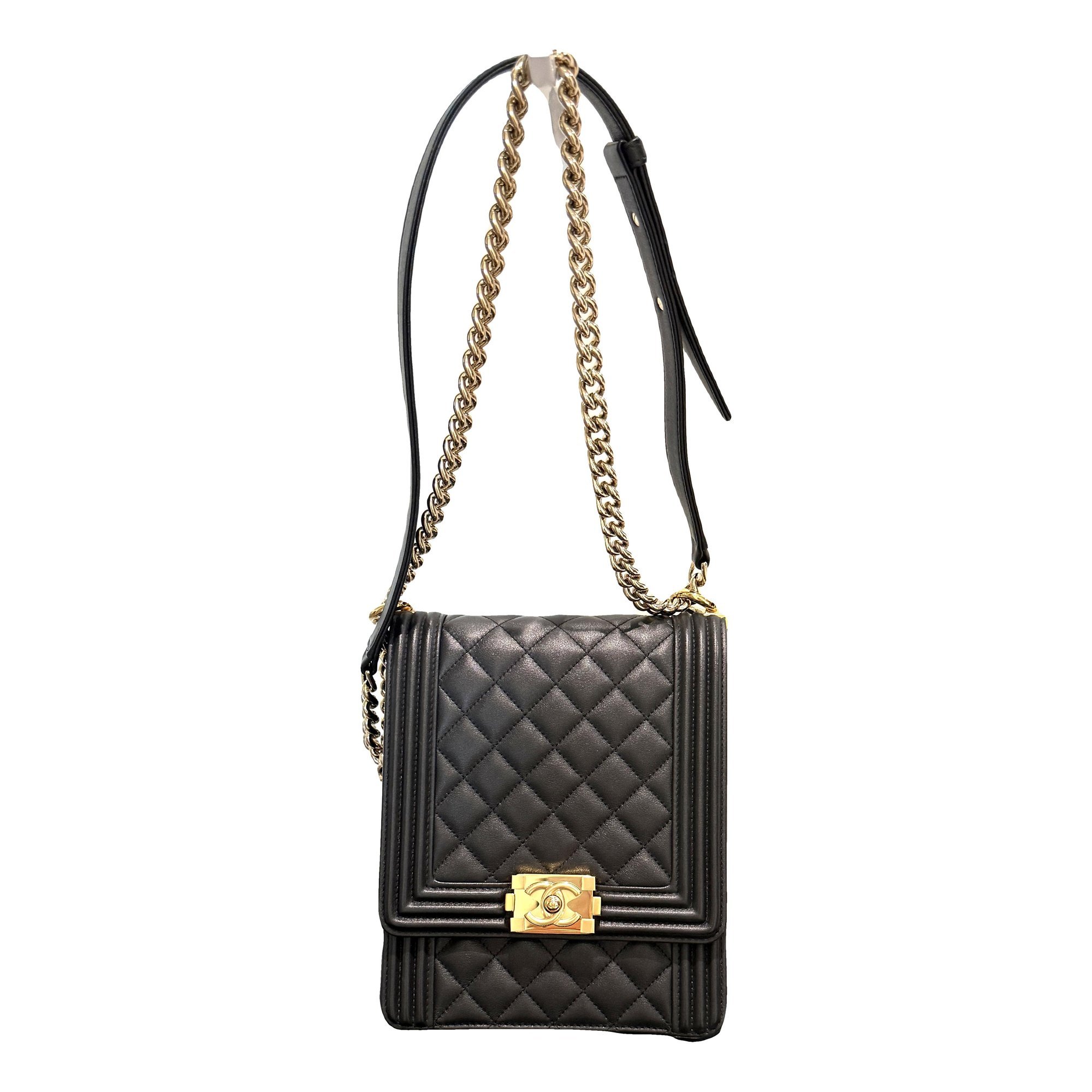 North South Boy leather crossbody bag