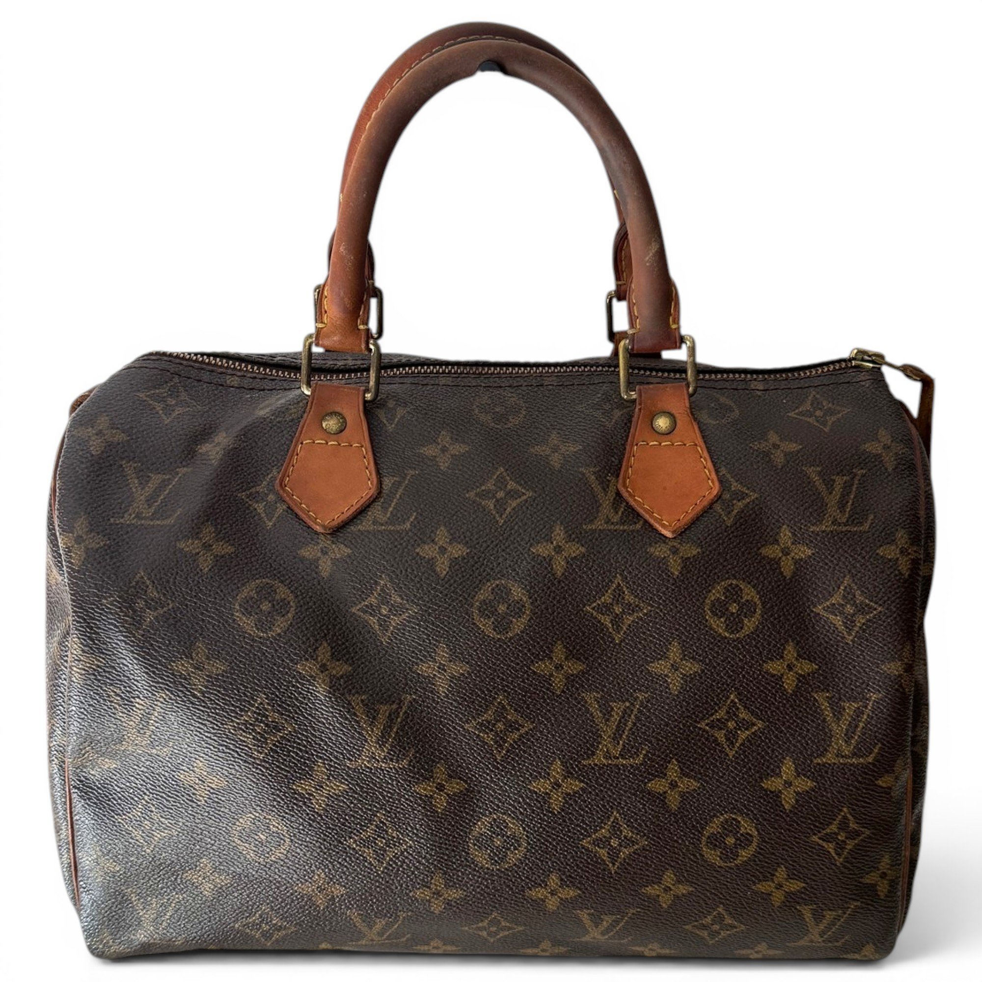 Speedy leather bowling bag