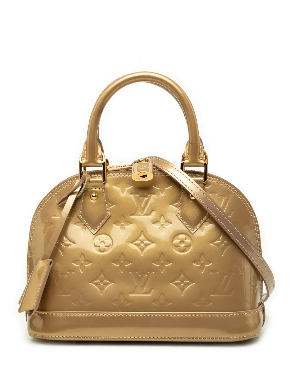 2012 Monogram Vernis Alma BB satchel