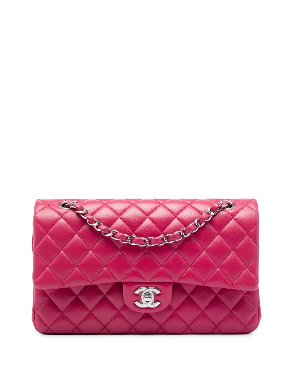 2018-2019 Medium Classic Lambskin Double Flap shoulder bag