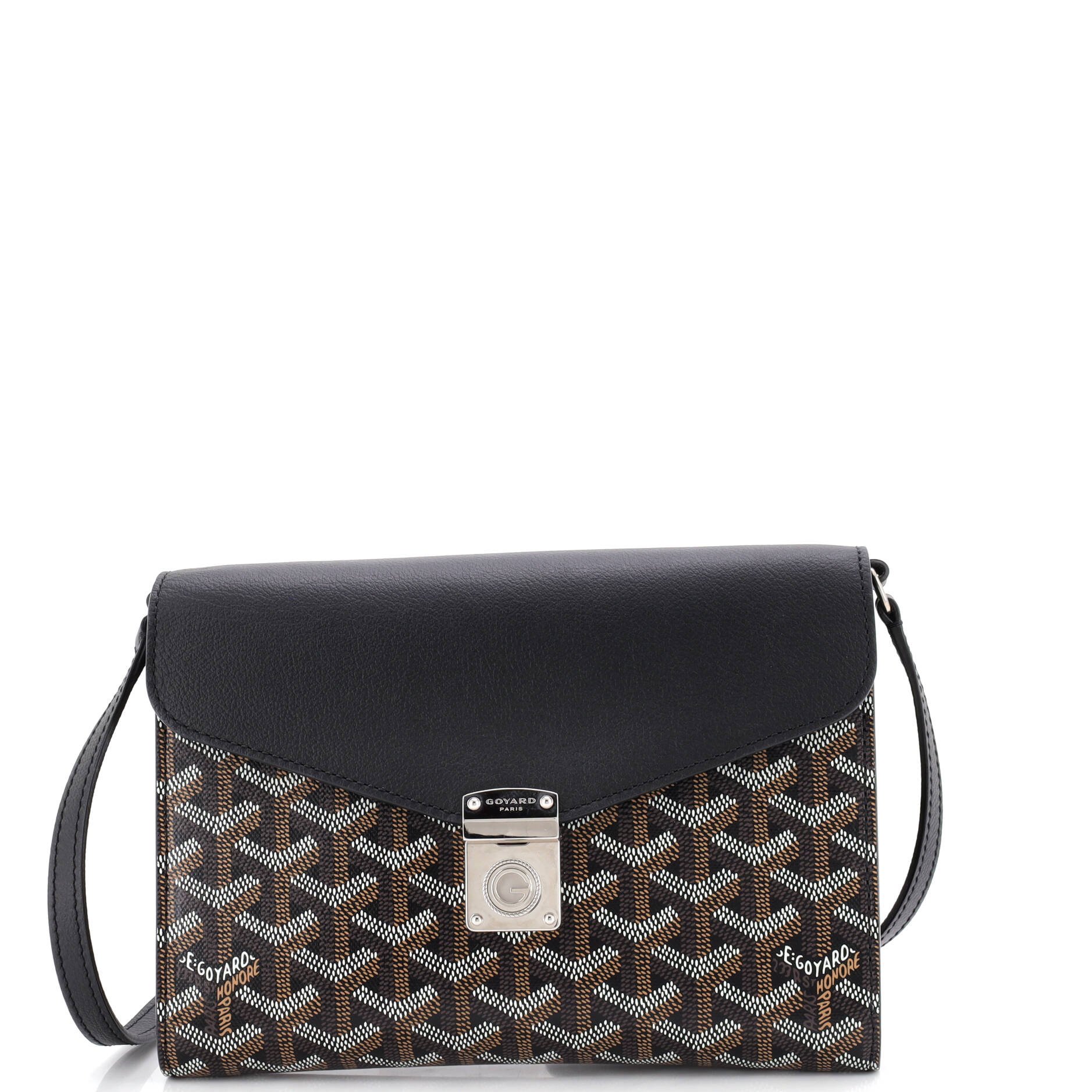 Chypre Wallet on Strap Coated Canvas with Leather