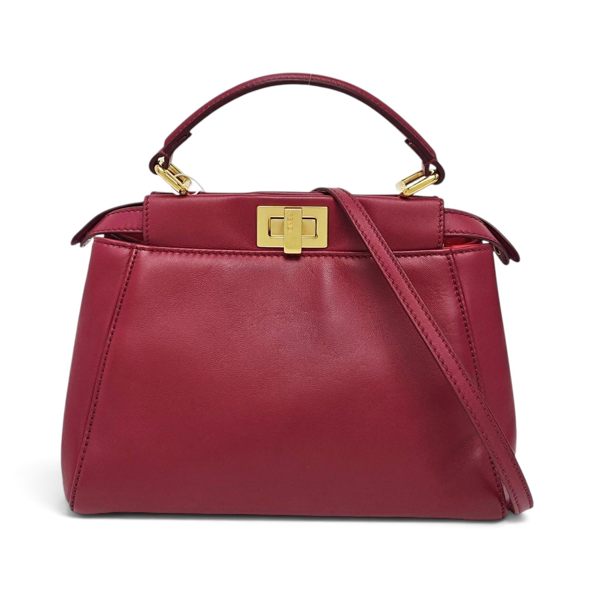 Peekaboo leather handbag
