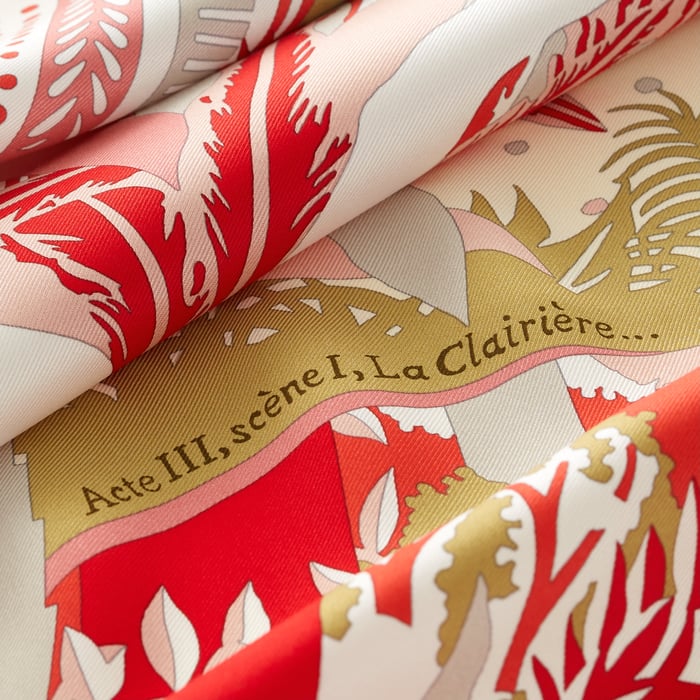 Acte III, Scene I, La Clairiere Decoupage Scarf 70