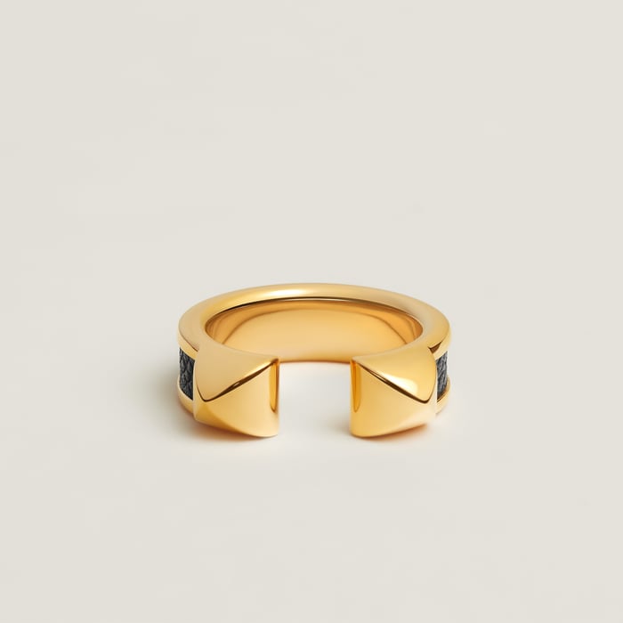 Noir Athena Double Stud Ring