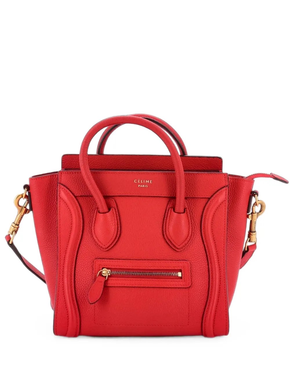 Luggage Bag Grainy Leather Nano crossbody bag