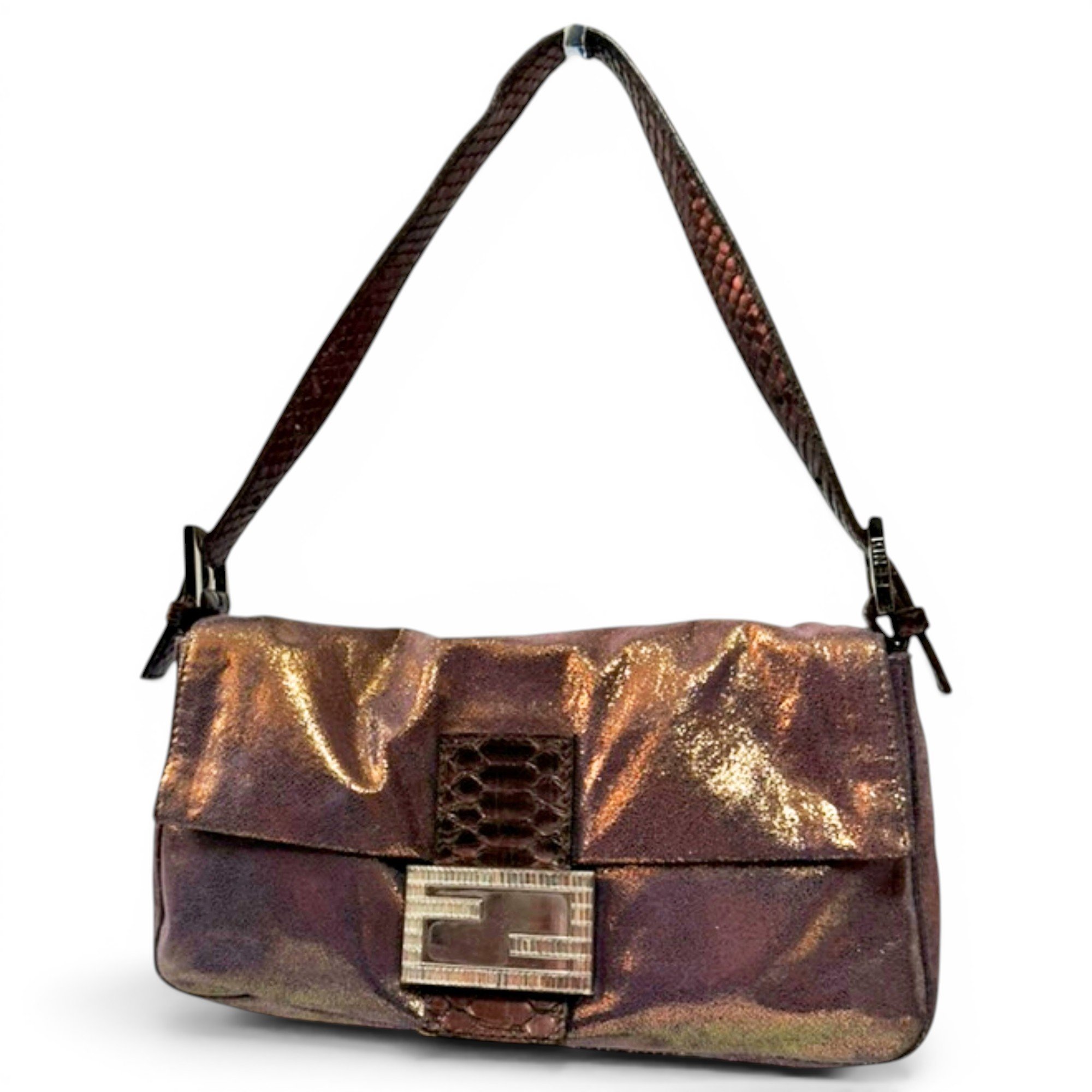 Baguette leather handbag