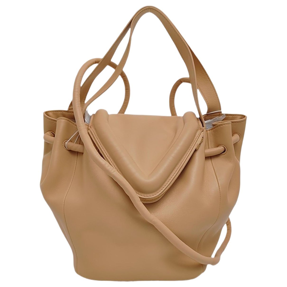 Beak leather crossbody bag
