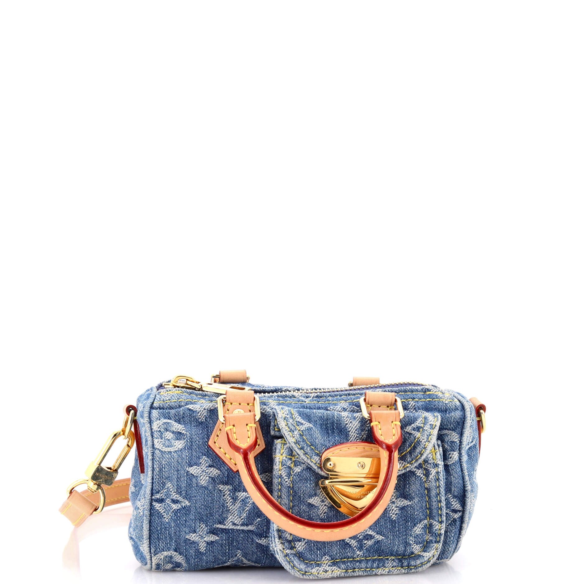 Louis Vuitton Speedy Bandouliere LV Remix Monogram Denim Nano