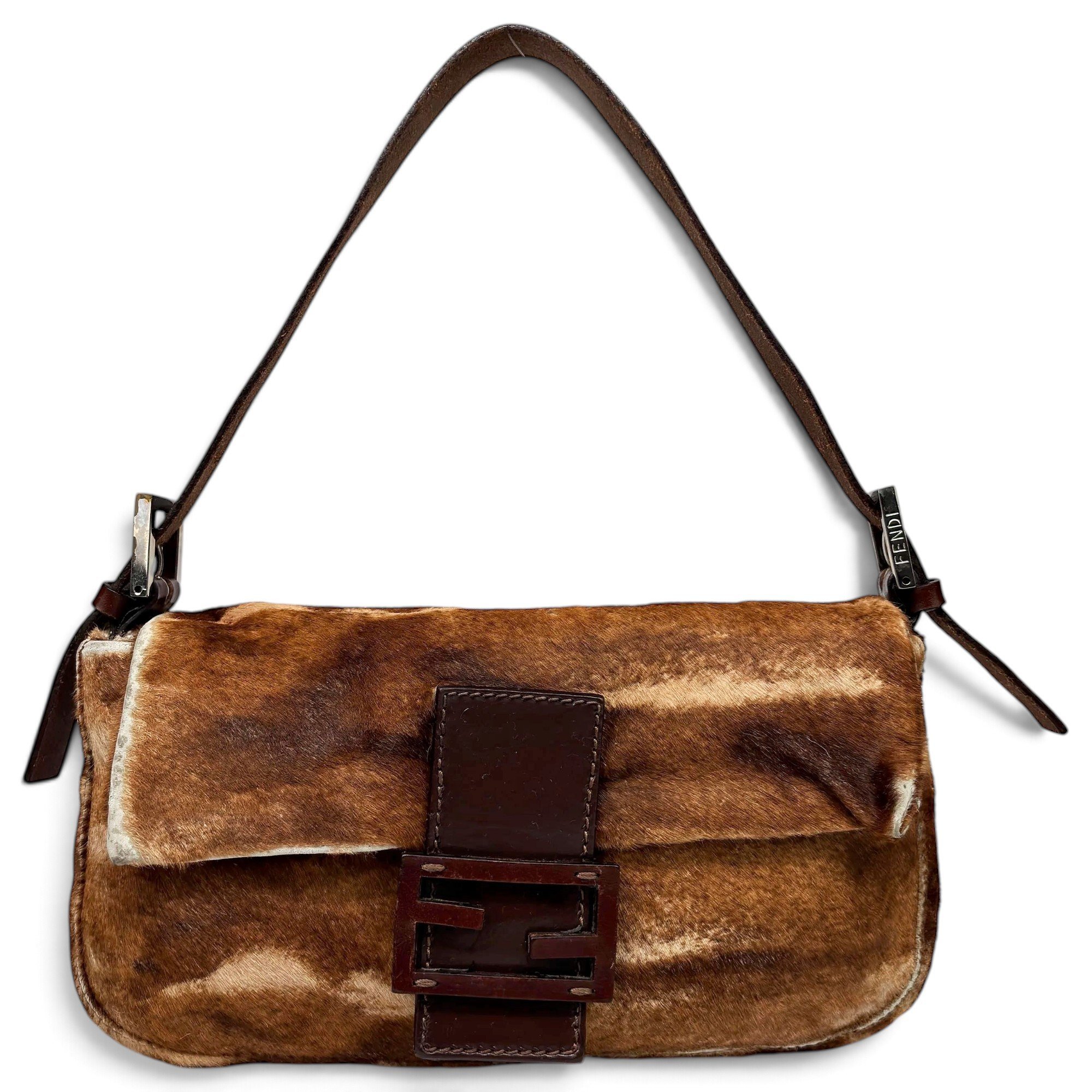 Baguette leather handbag