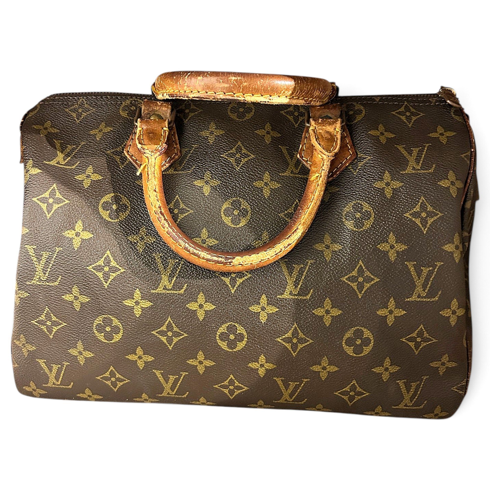 Speedy leather handbag