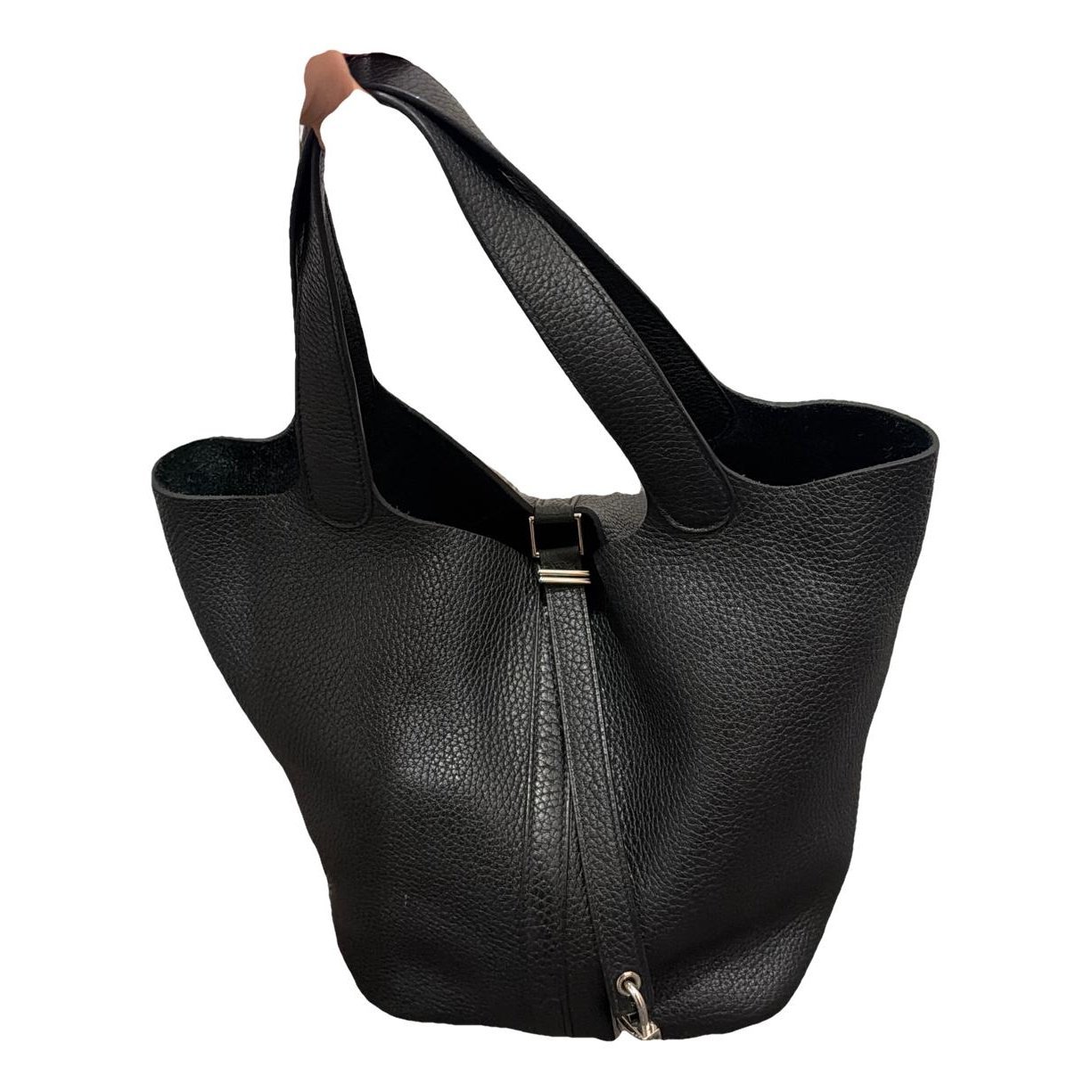 Picotin leather tote