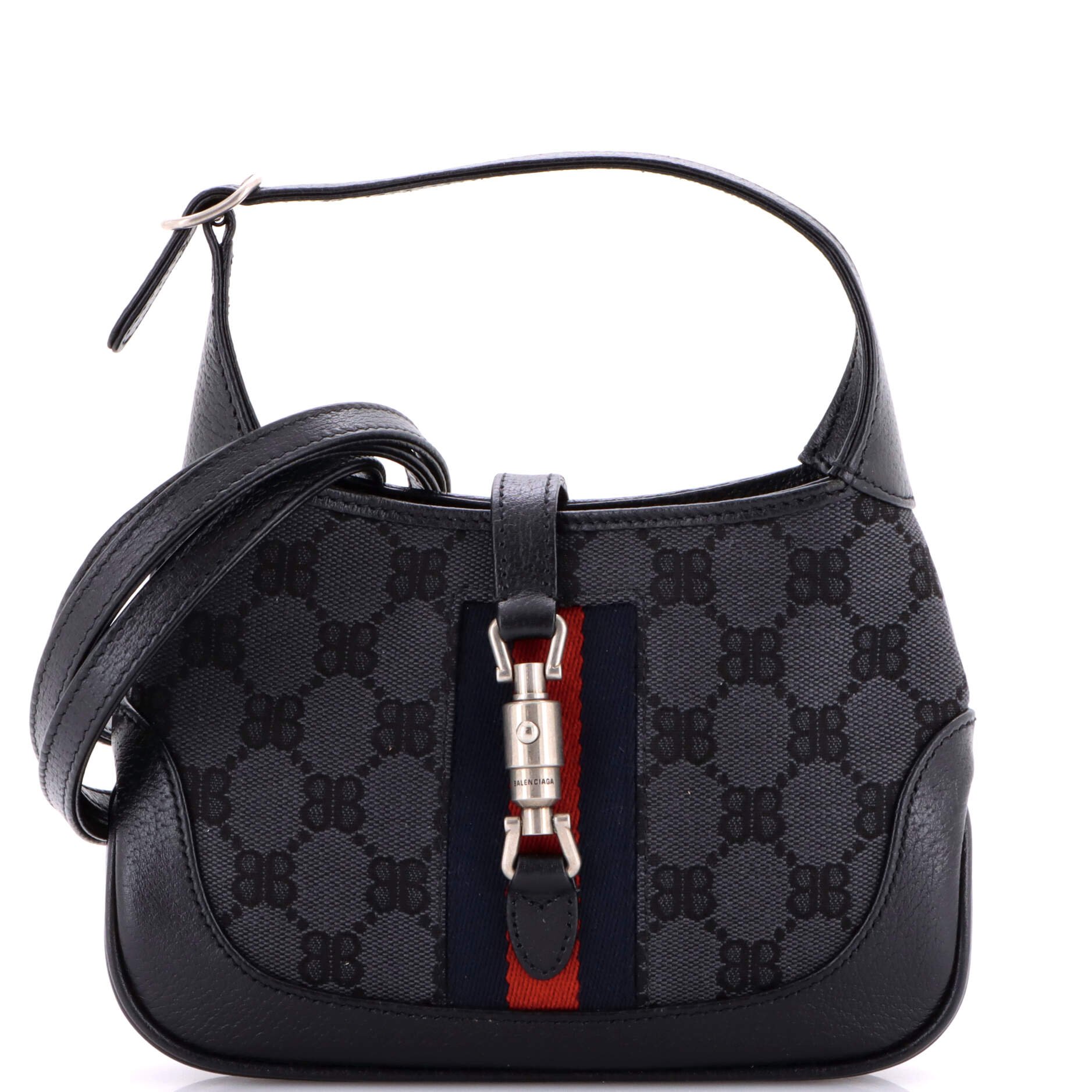 Balenciaga x Gucci The Hacker Project Jackie 1961 Hobo BB Canvas Mini