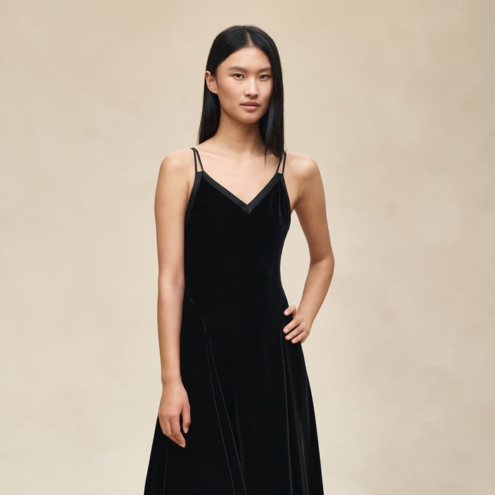 Noir Long Nightgown Dress