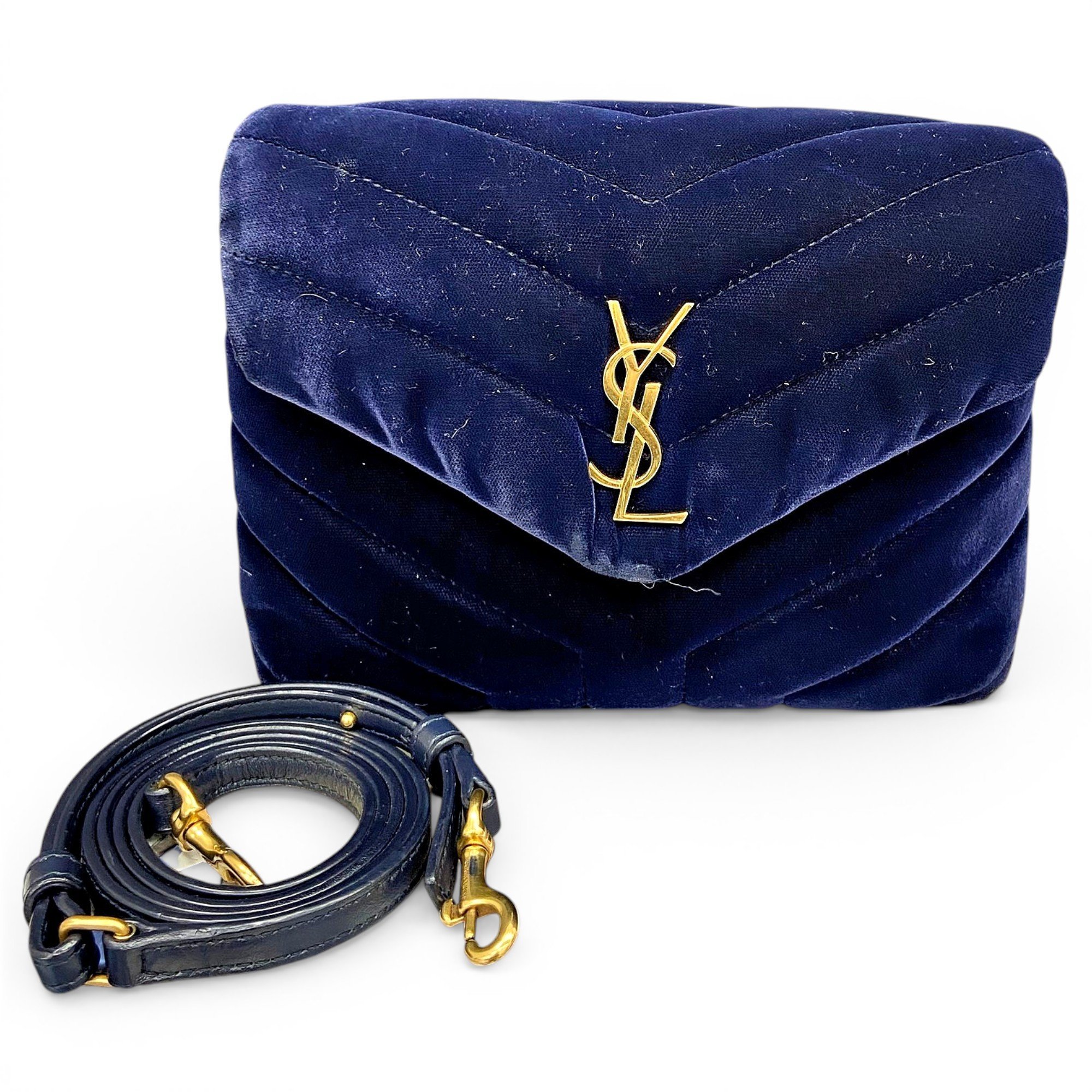 Loulou velvet handbag