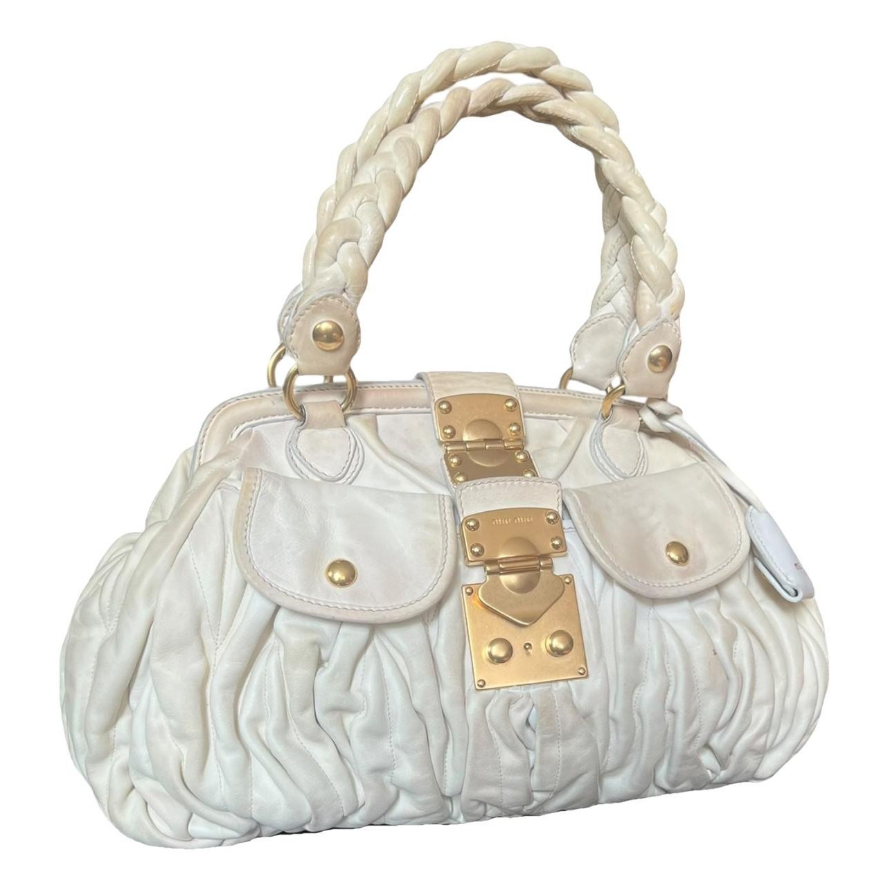 Matelassé leather tote