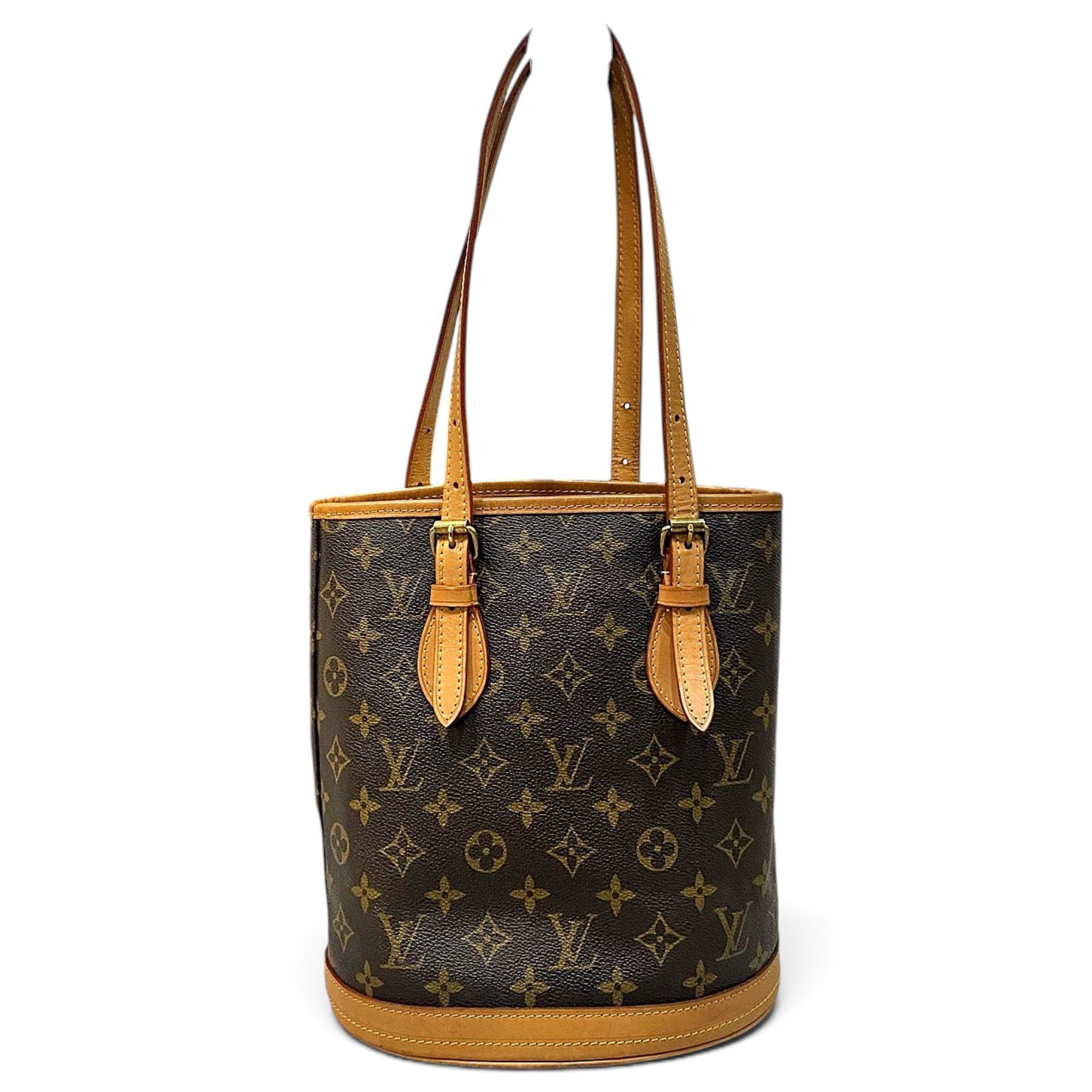Bucket leather handbag