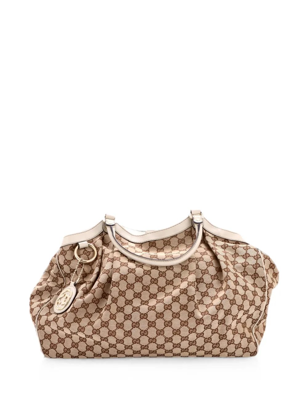 Sukey GG Canvas with Leather Large tote bag
