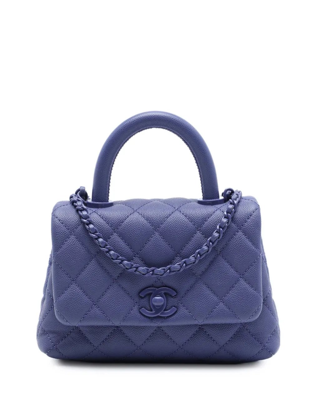 2020 Extra Mini Quilted Caviar Incognito Coco Top Handle Bag satchel