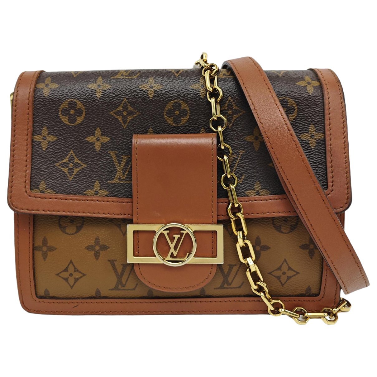 Dauphine leather crossbody bag