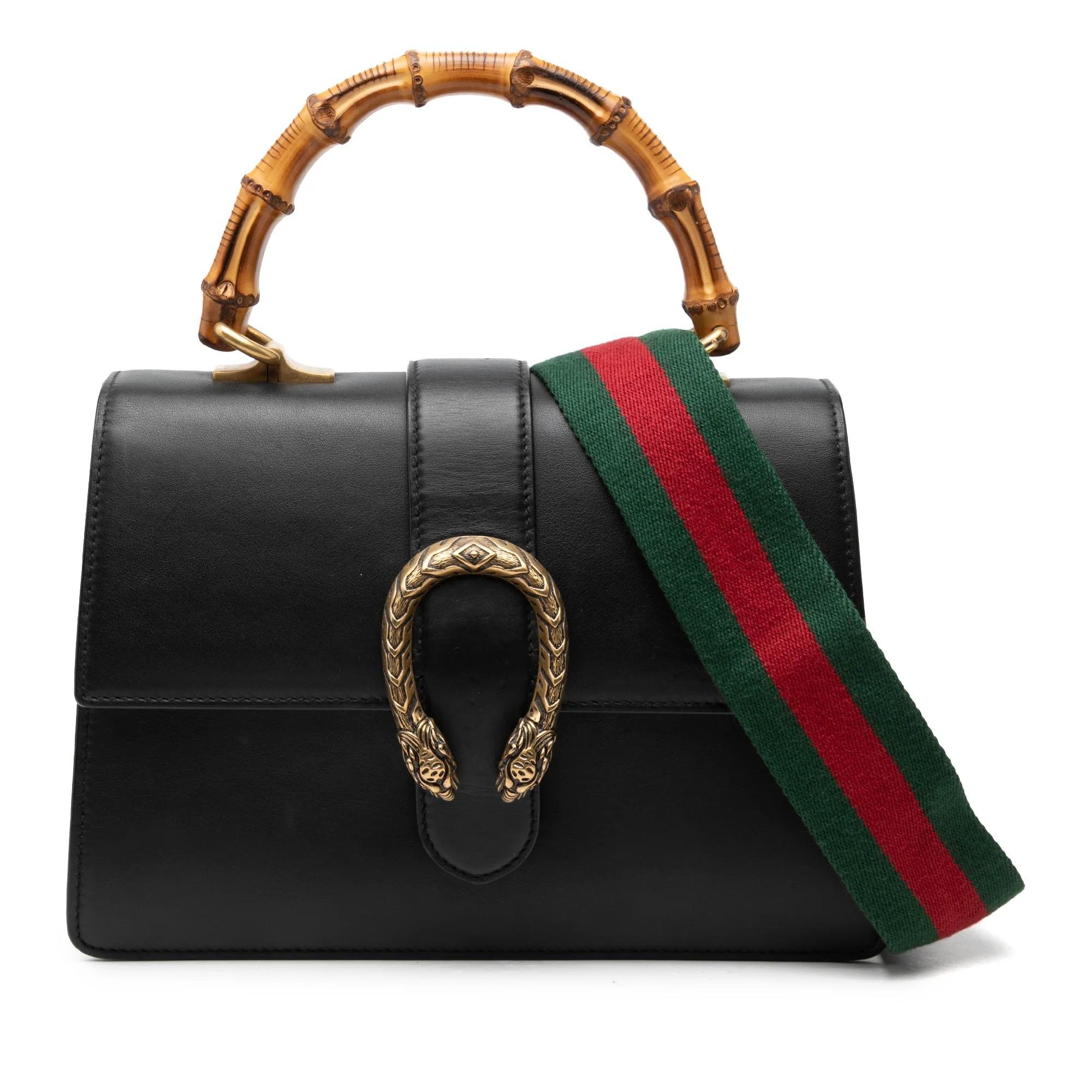 Bamboo leather handbag