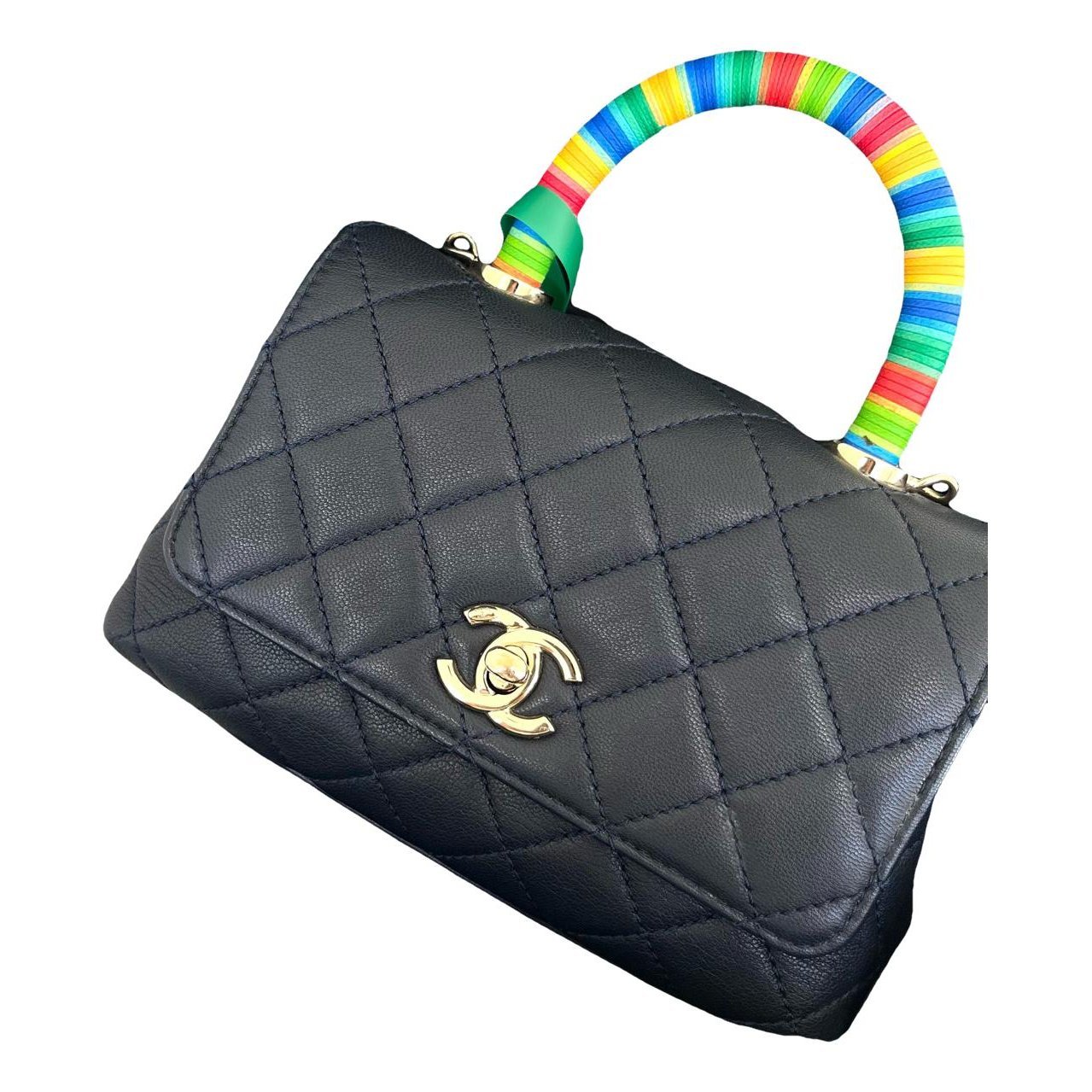 Coco Handle leather handbag