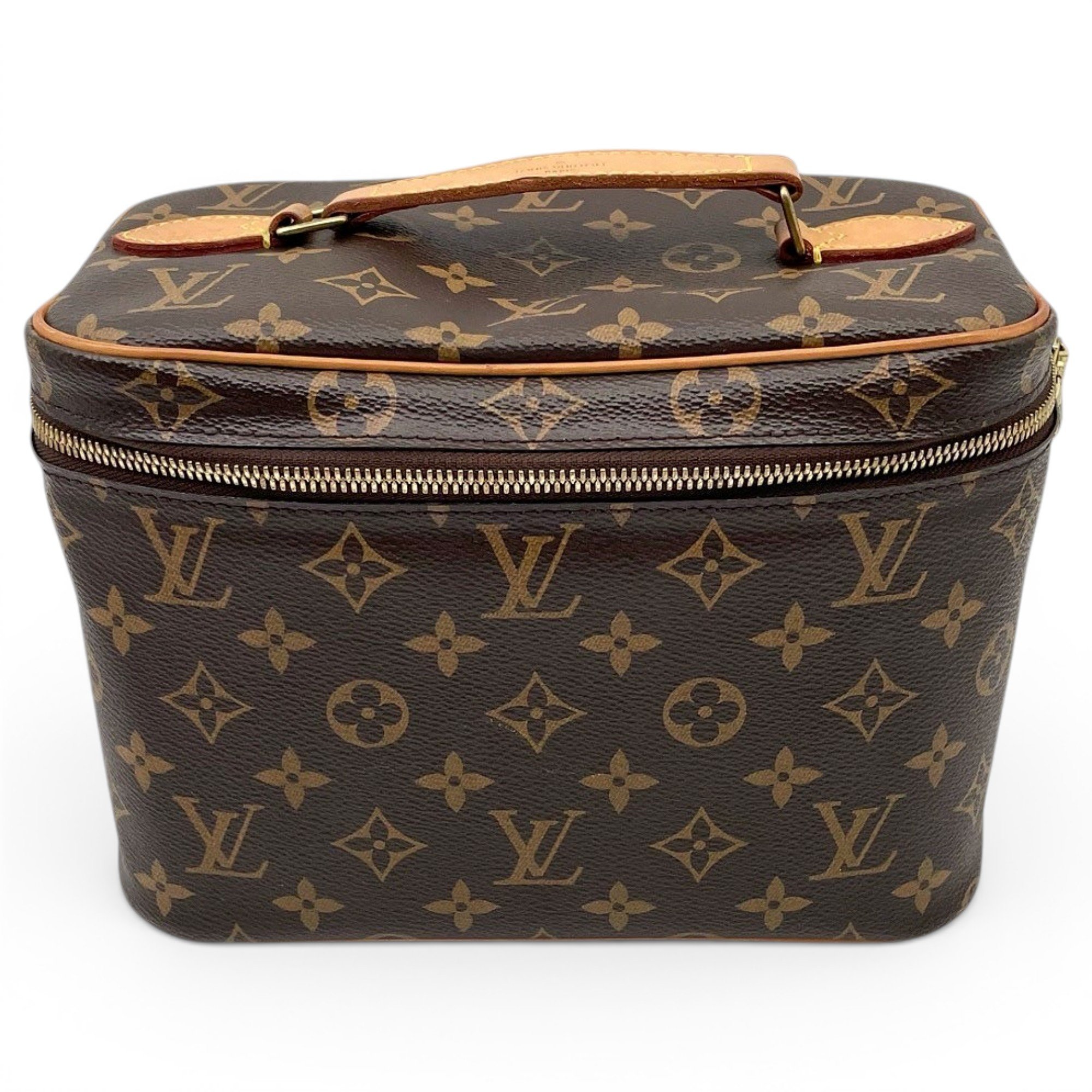 Vanity leather handbag