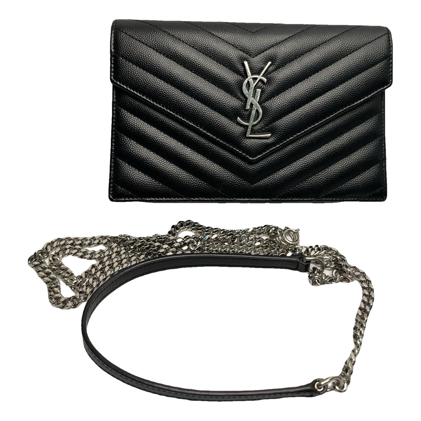 Portefeuille enveloppe leather crossbody bag