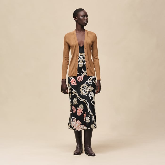 Brun Mahogany Long-sleeve Cardigan