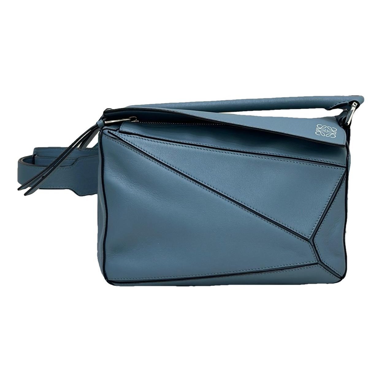 Puzzle leather handbag