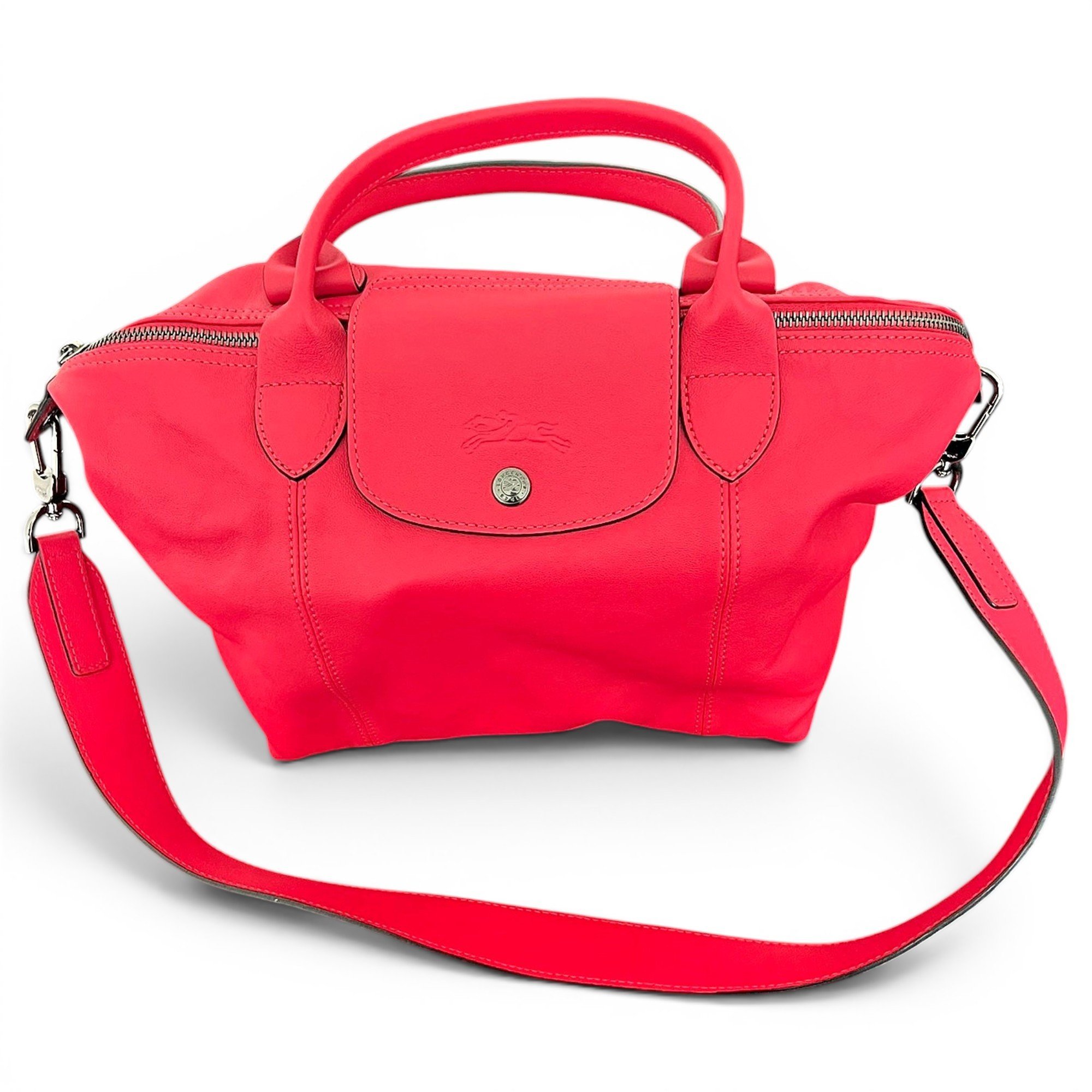 Pliage leather crossbody bag