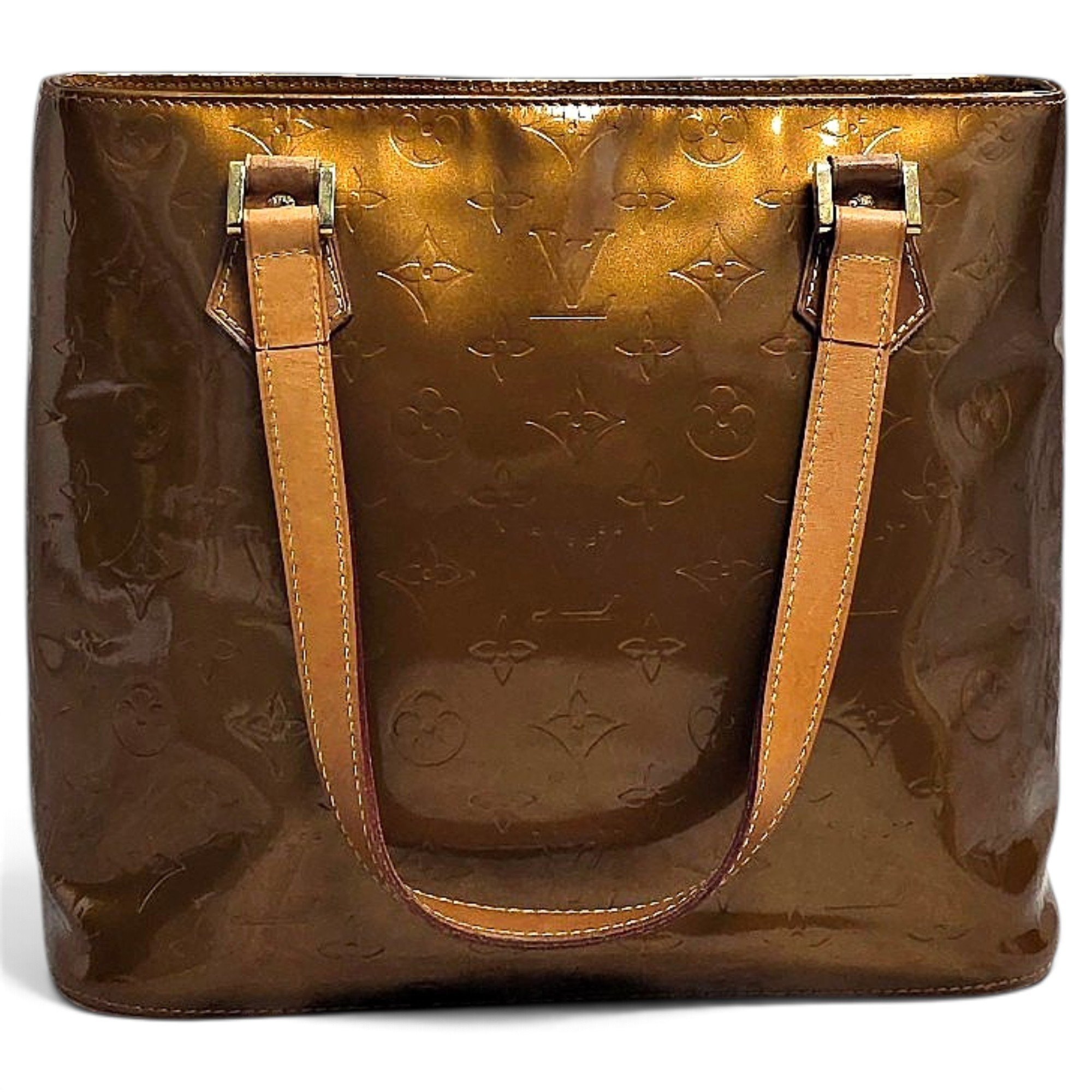 Patent leather tote