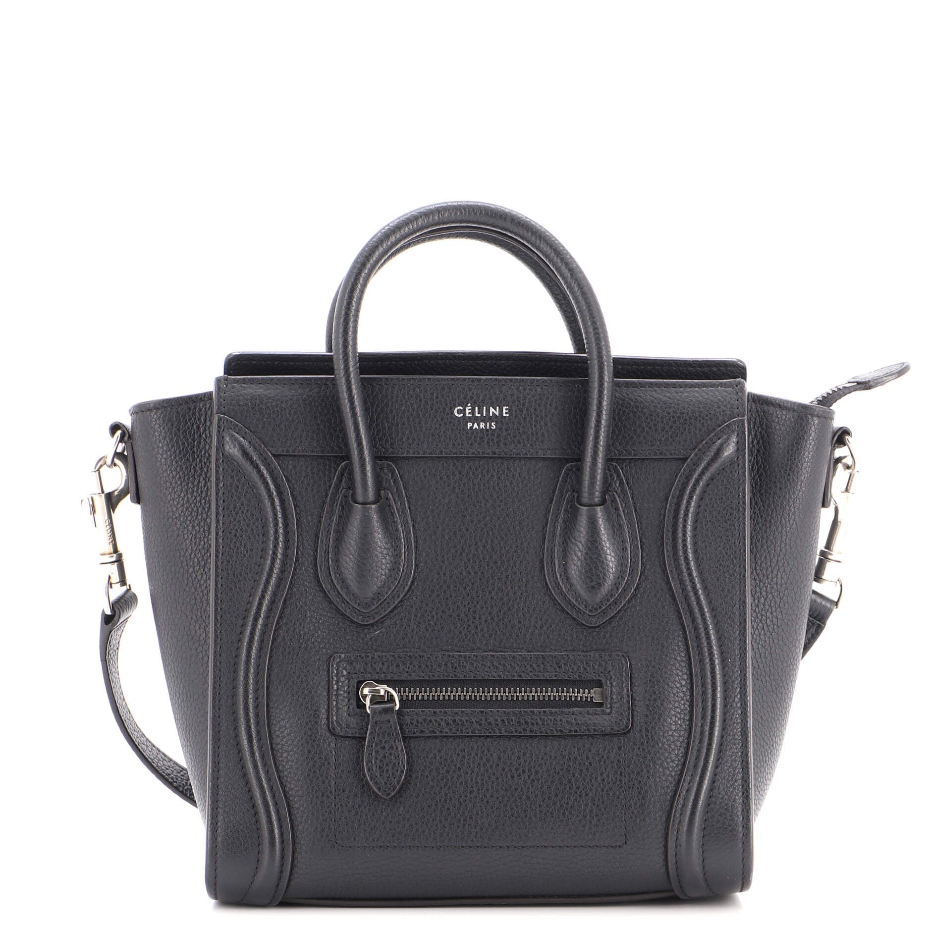 Luggage Bag Grainy Leather Nano
