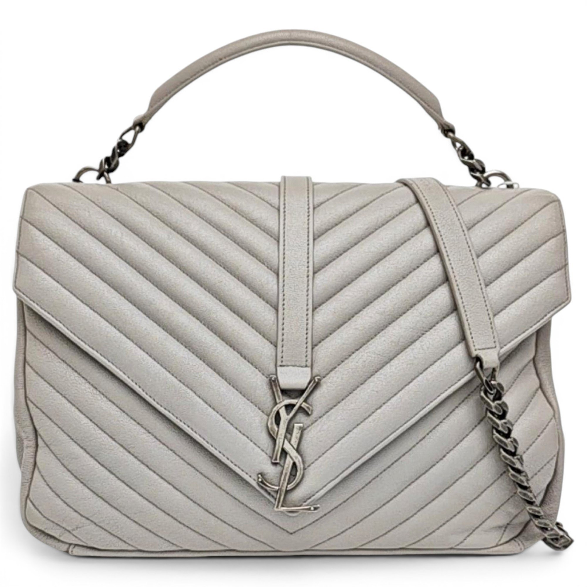 Collége monogramme leather handbag