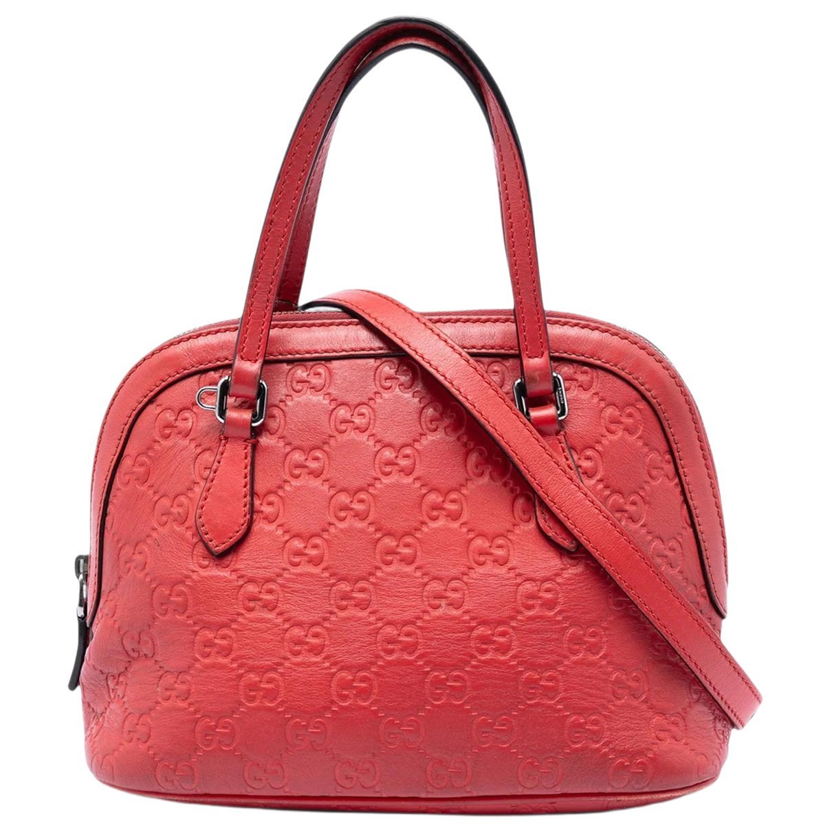 Dôme leather satchel