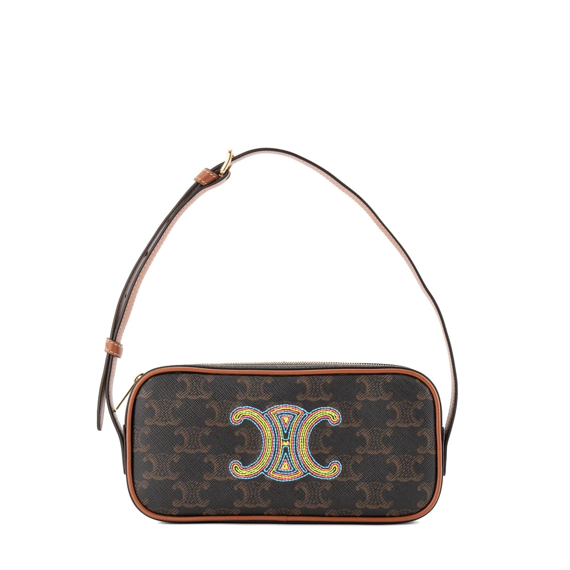 Triomphe leather handbag