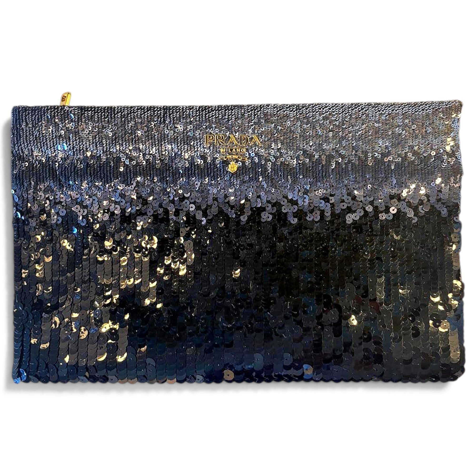 Glitter clutch bag