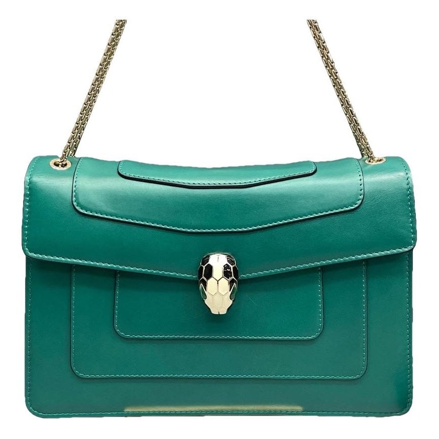 Serpenti leather handbag