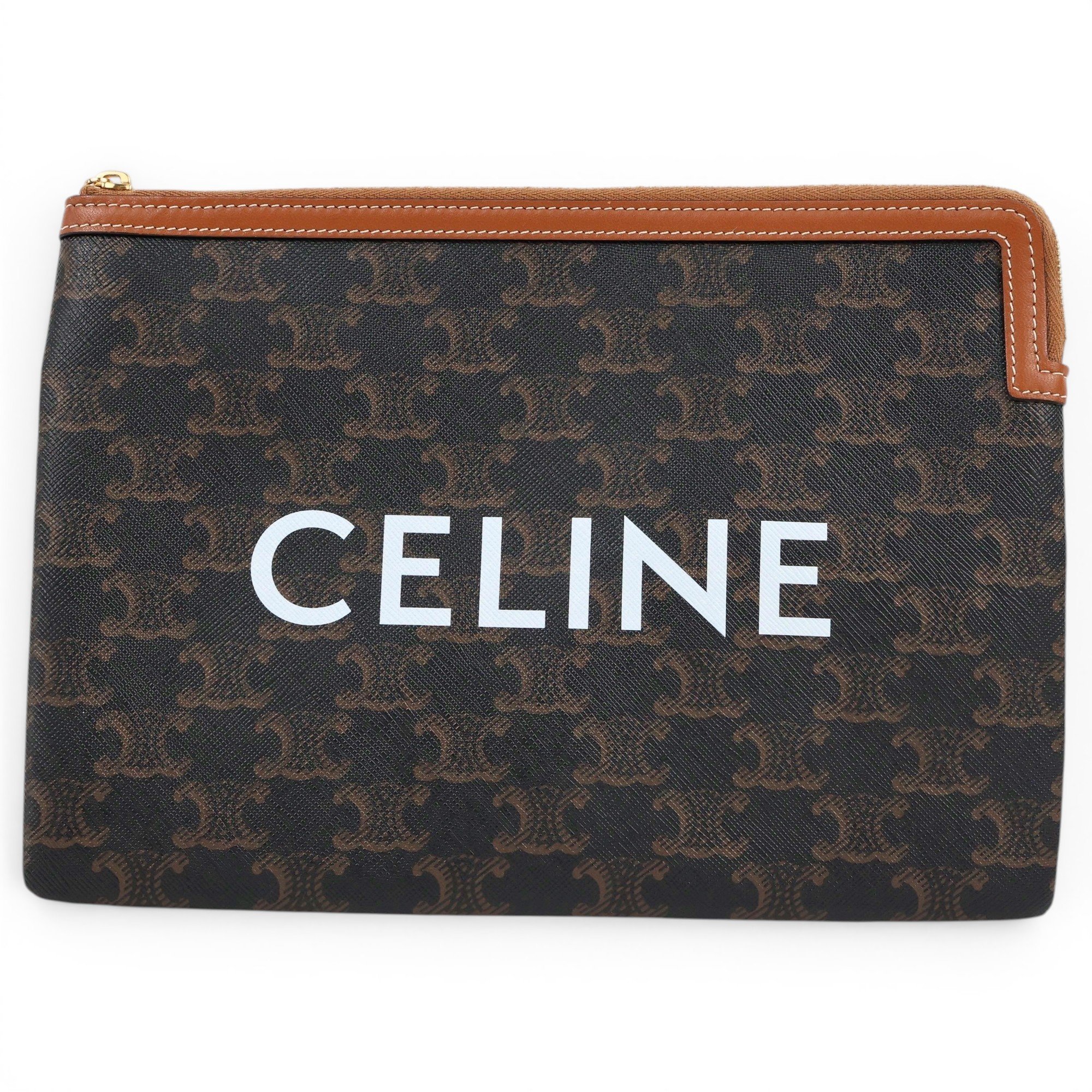 Patent leather clutch bag