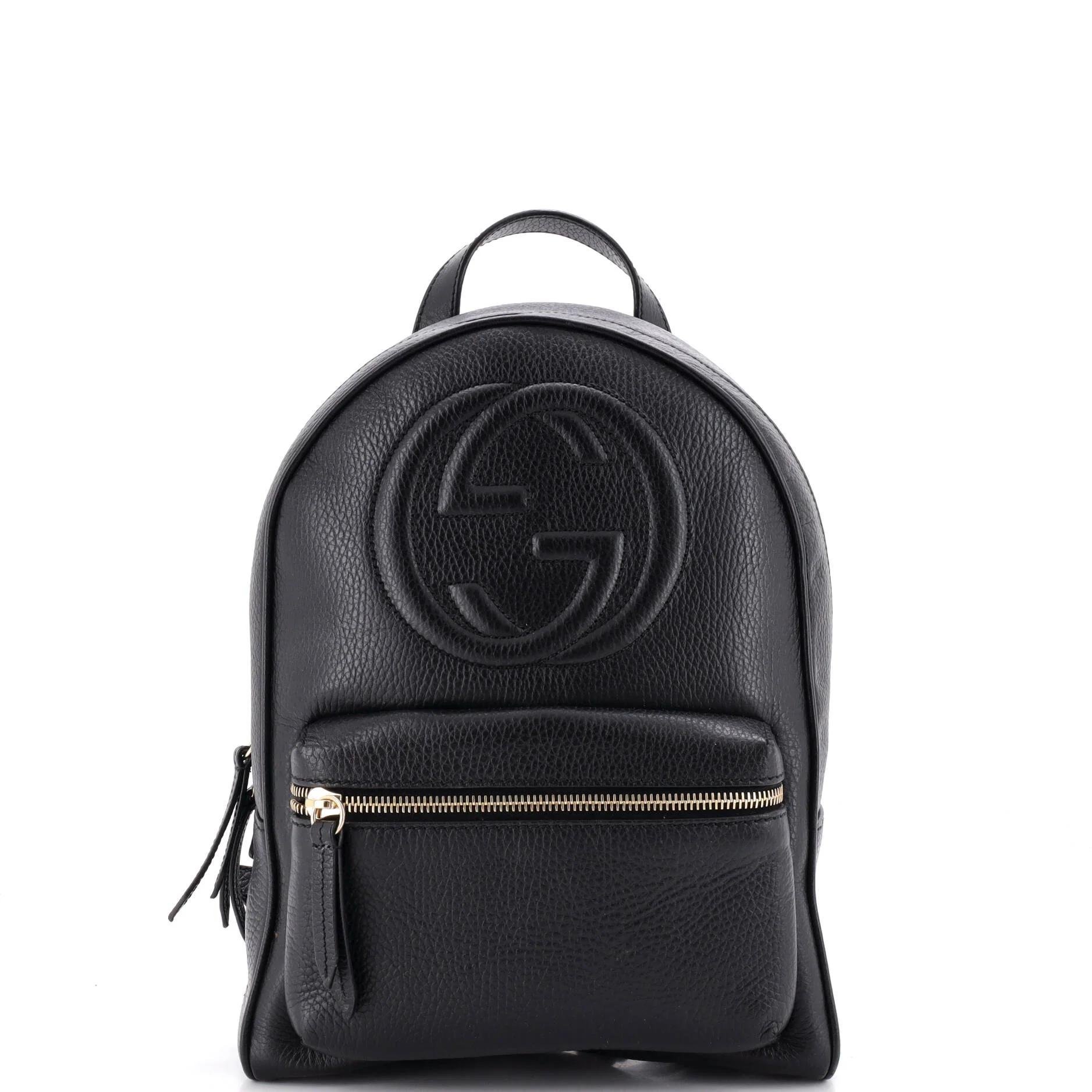 Leather backpack
