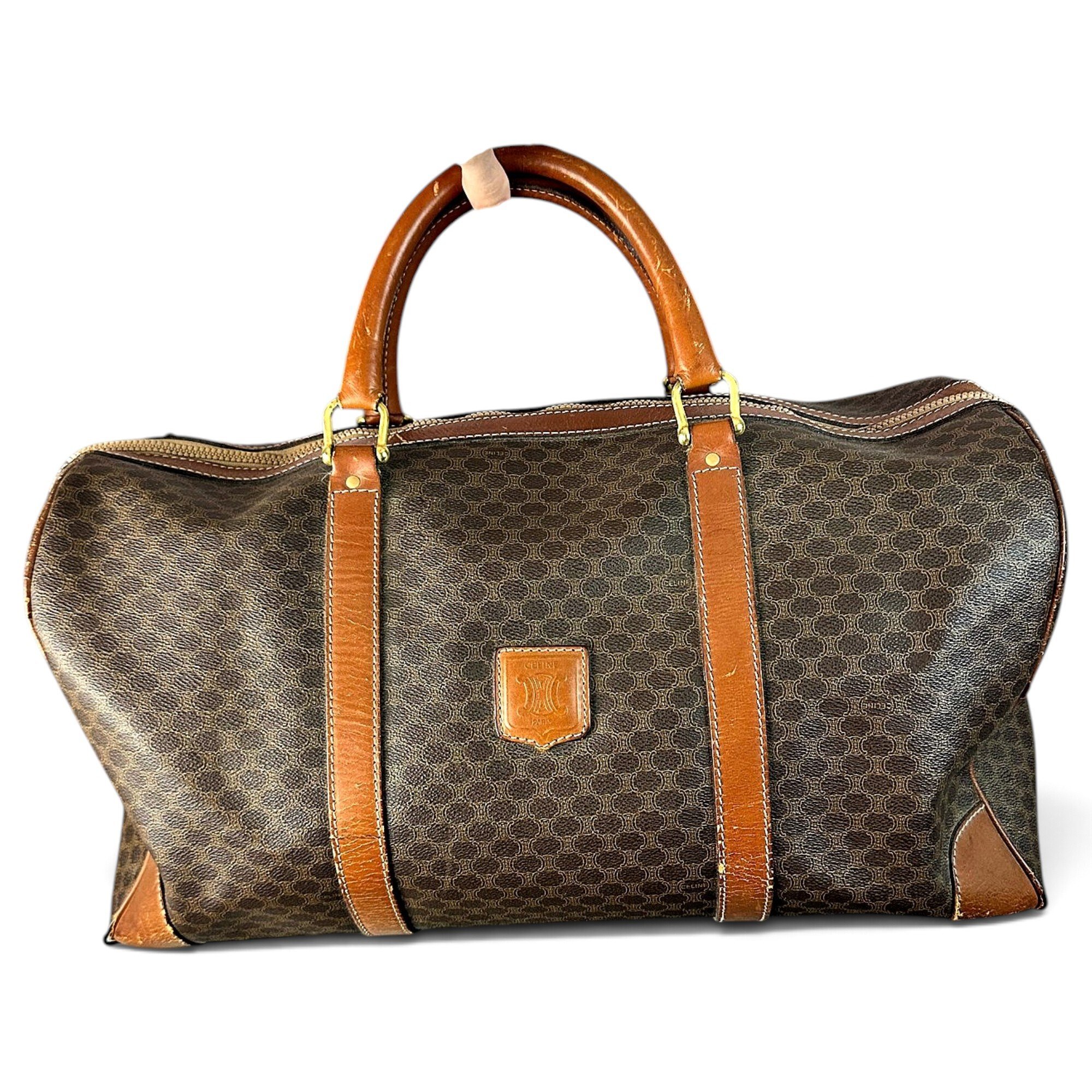 Leather bowling bag