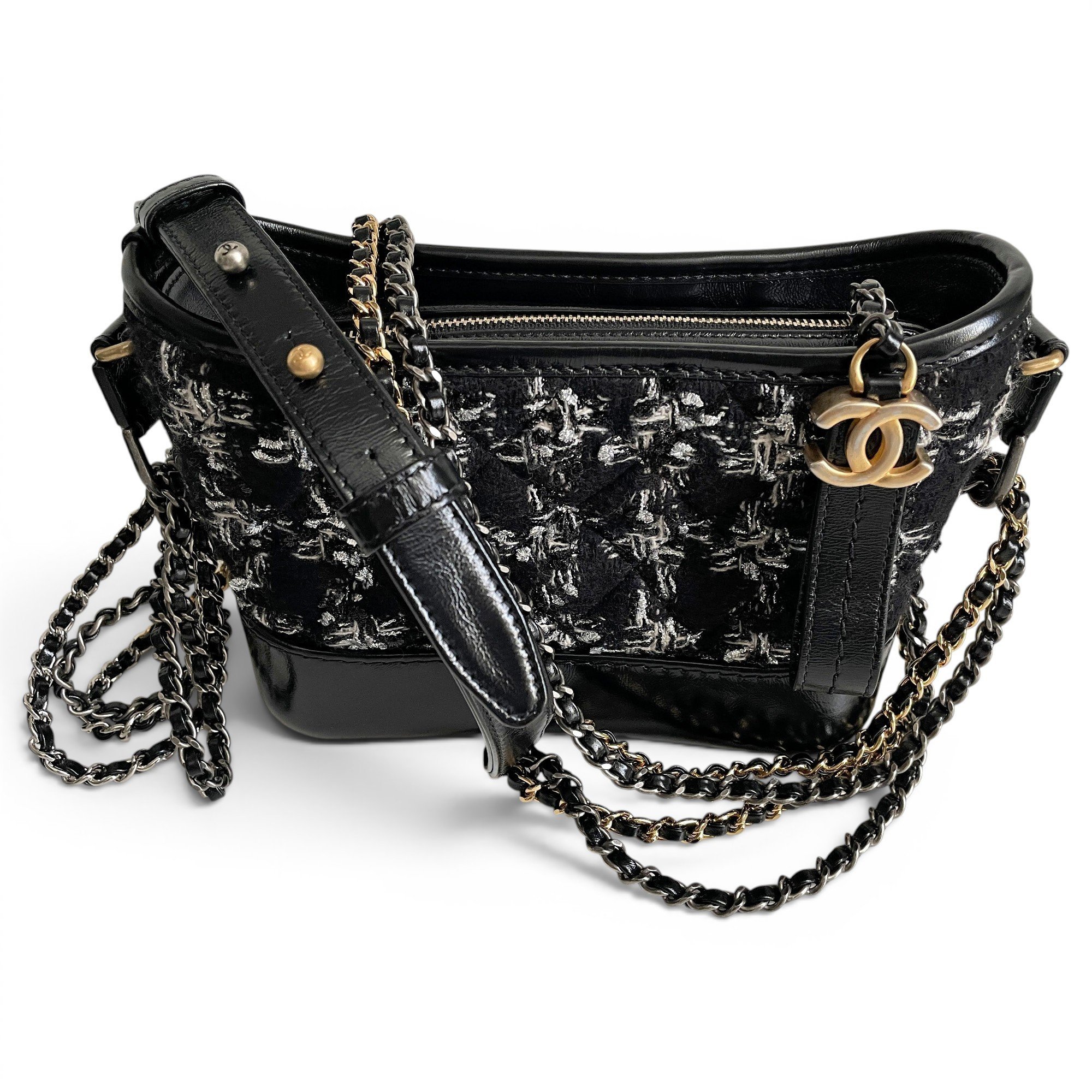 Gabrielle tweed handbag