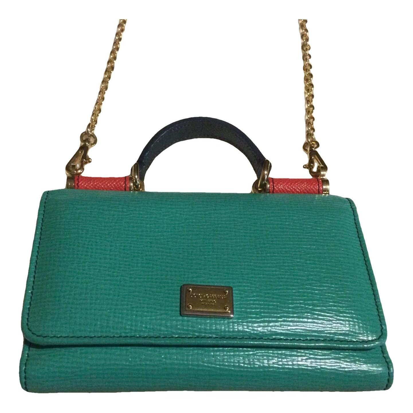 Dolce & Gabbana Sicily leather clutch bag